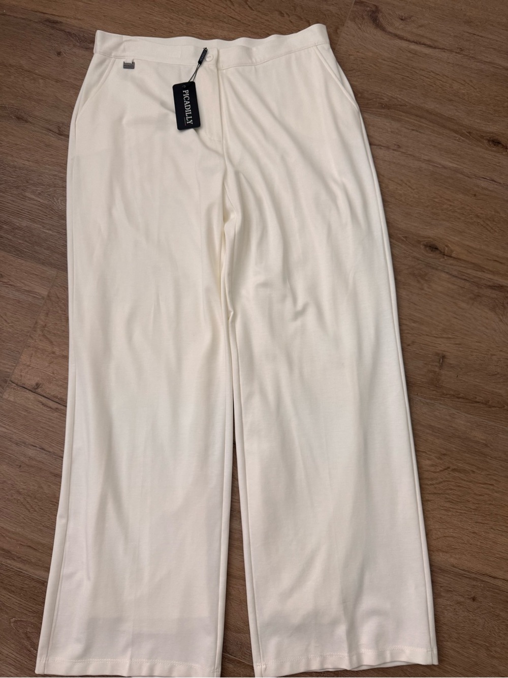 Picadilly Fashion Cream Wide-Leg Pants